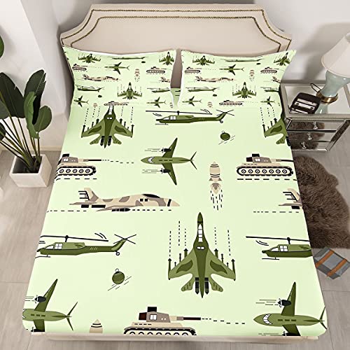 Feelyou 3D Army Helicopter Bedding Set