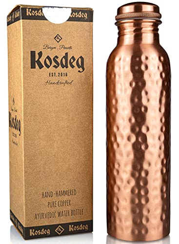 Copper Water Bottle - 34 Oz