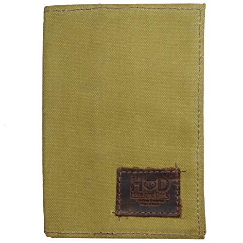 Hide & Drink Waxed Canvas Field Notes Cover