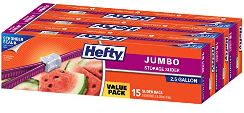 Hefty Slider Jumbo Storage Bags