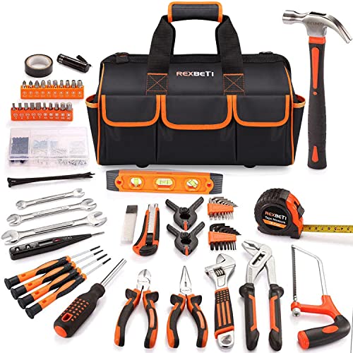 REXBETI 219-Piece Premium Tool Kit with Tool Bag