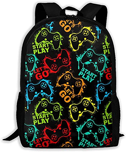 Aeoiba Abstract Gamepad Gamer Backpack