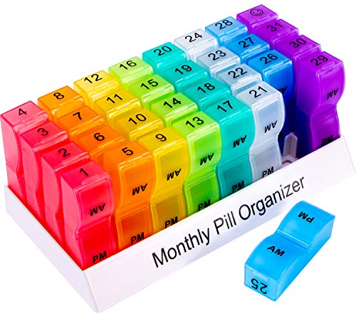 Monthly Pill Organizer For 30 Day