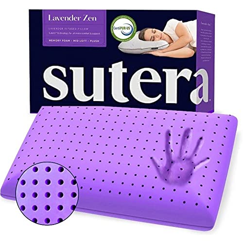 Sutera Cooling Lavender Zen Memory Foam Pillow