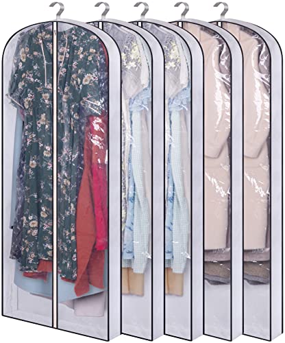 SLEEPING LAMB Hanging Garment Bags, 5 Packs