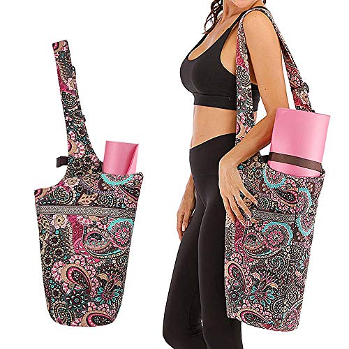 Mookis Flower Pattern Yoga Mat Bag