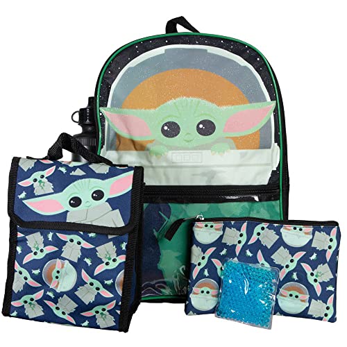Star Wars Grogu 4-Pcs Backpack With Lunch Box