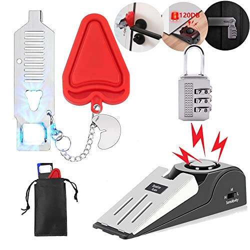 Upgraded Portable Door Lock & Door Stop Alarm