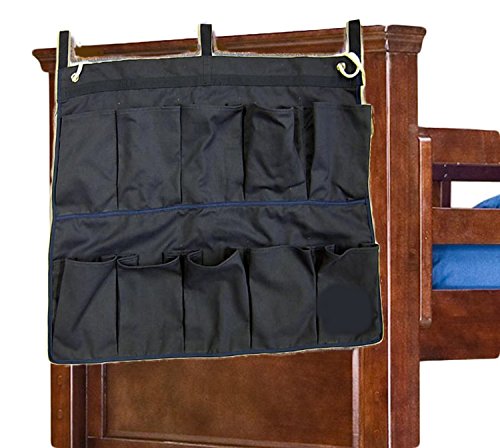 Navy Shoe Bag With 10 Front Pockets - Convenient Travel Organizer