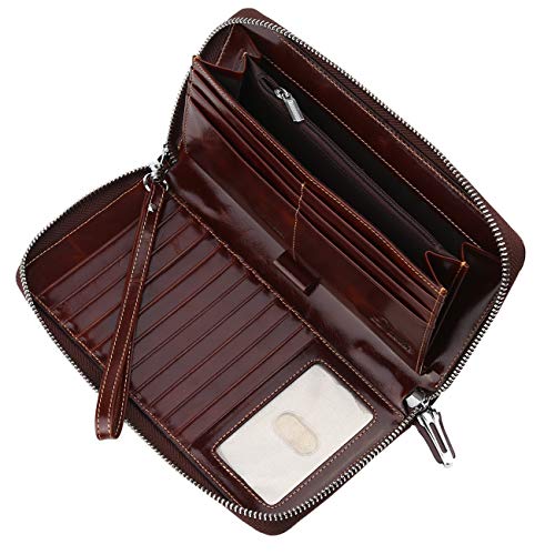 RFID Blocking Leather Travel Wallet