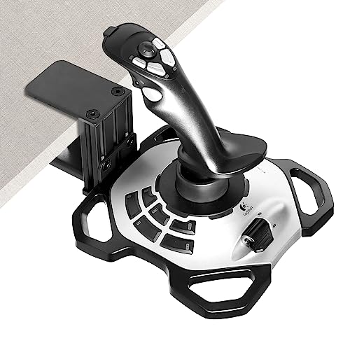 Steel Clamp-on Joystick Mount for Logitech G Extreme 3D PRO Joystick