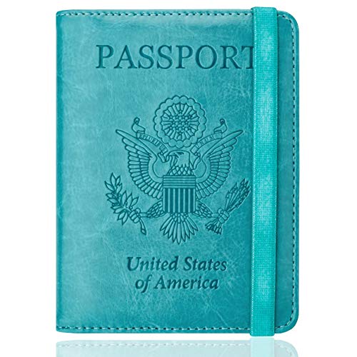 WALNEW RFID Passport Holder Cover Wallet