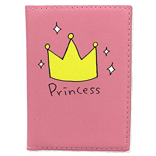 Women PU Leather Crown Passport Cover