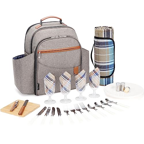 Picnic Backpack Sets for 4