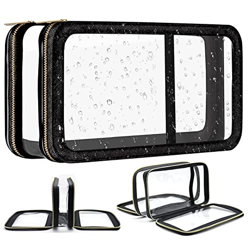 Clear Double Zipper Makeup Bag for Traveling