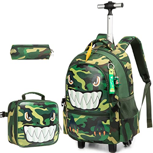 Dinosaur Rolling Backpack Boys