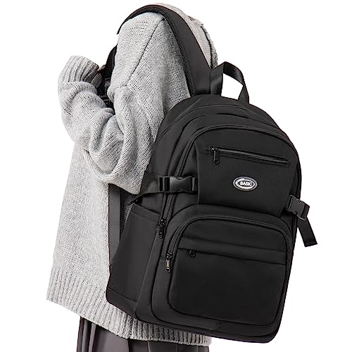 Classic Black College Backpack