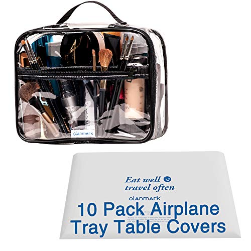 airplane tray table cover for travel, 20 pack of disposable covers, train  plane