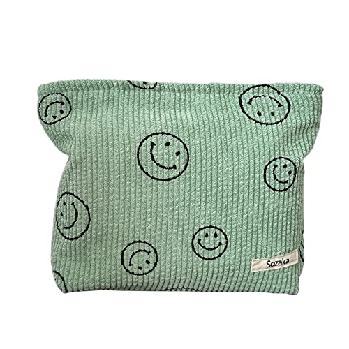 Corduroy Cosmetic Bag for Women