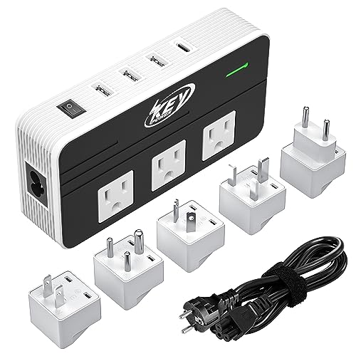 Key Power Voltage Converter & International Travel Adapter