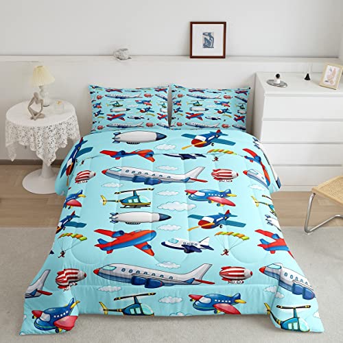 Kids Aircraft Comforter Set