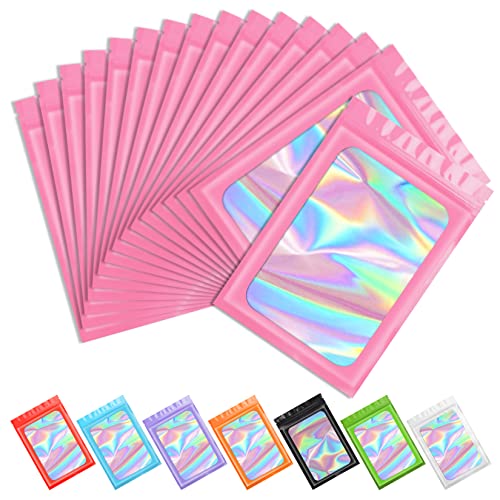 Funfery Pink Smell Proof Holographic Bags