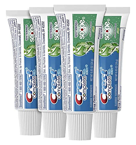 Crest Complete Whitening Toothpaste Travel Size 4 Pack