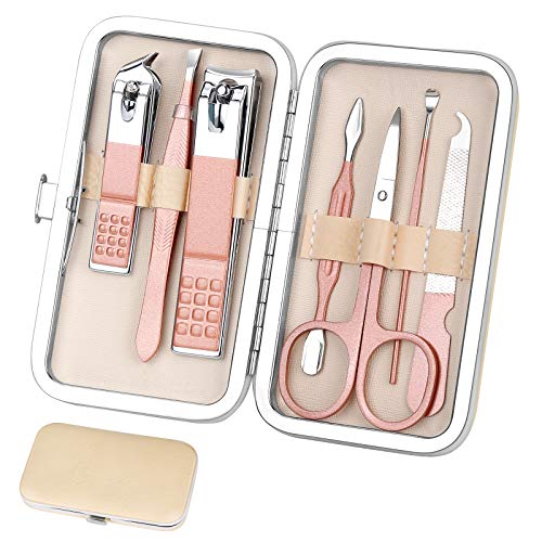 8-in-1 Manicure Set with Luxurious Travel Case