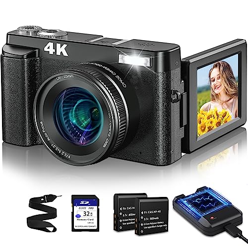 4K Digital Camera for Photography Autofocus