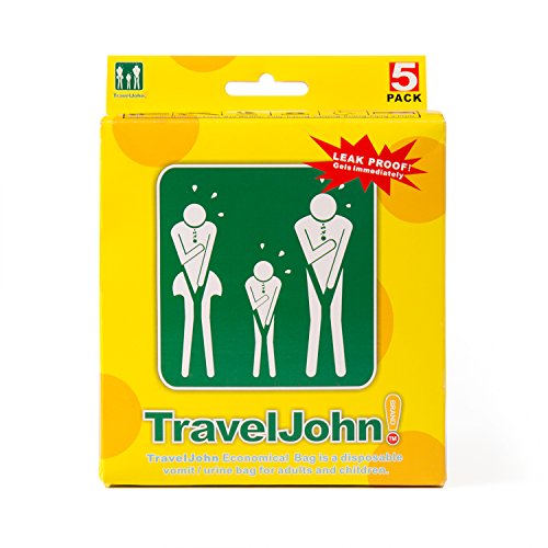 TravelJohn Vomit/Urine Bag 5 Pack