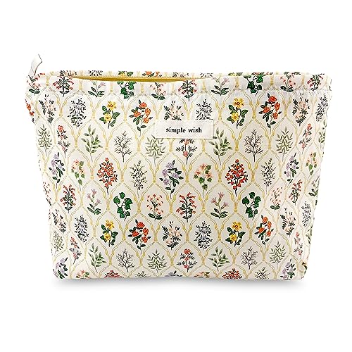 Yovell Floral Canvas Makeup Bag