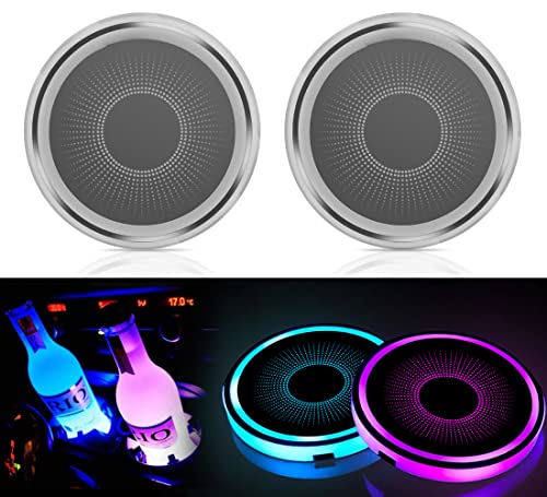 Uxcer LED Cup Holder Lights for Car