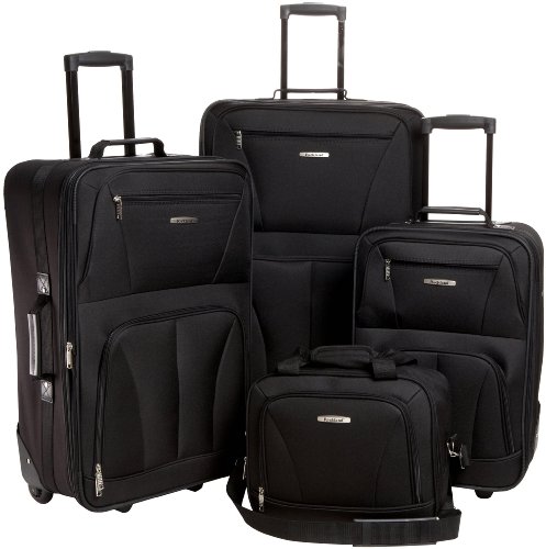 Rockland Softside Upright Luggage Set