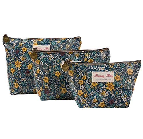 HOYOFO Cosmetic Bags Pack of 3 Makeup Bag