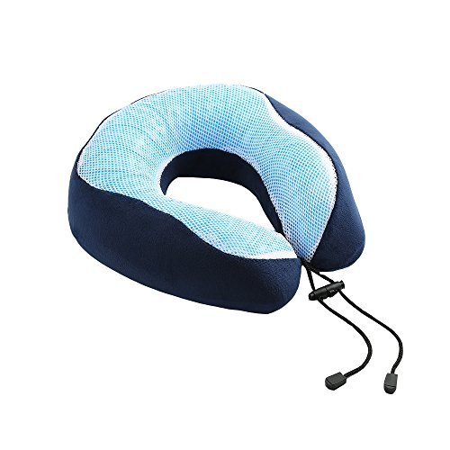 Harlov Memory Foam Cooling Gel Travel Pillow