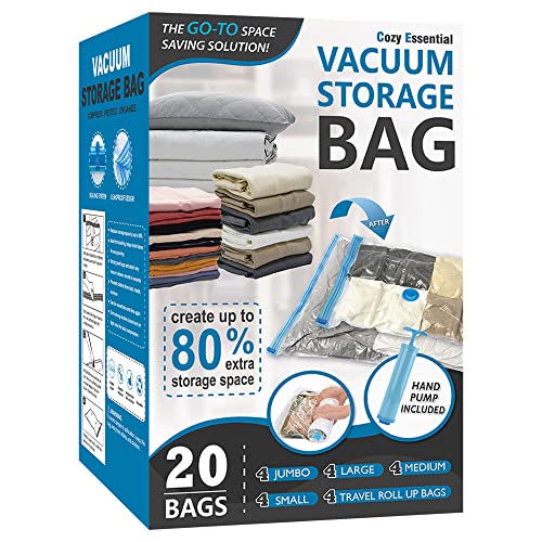 20 Pack Vacuum Storage Bags