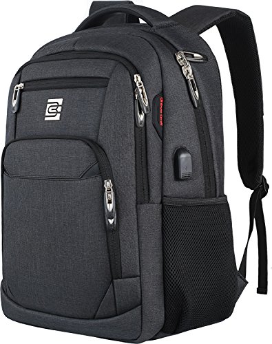 Slim and Durable Laptop Backpack with USB Charging Port
