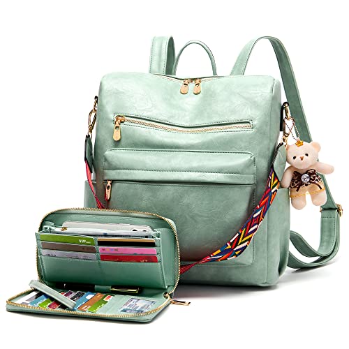 Soperwillton Women Backpack Purse Set