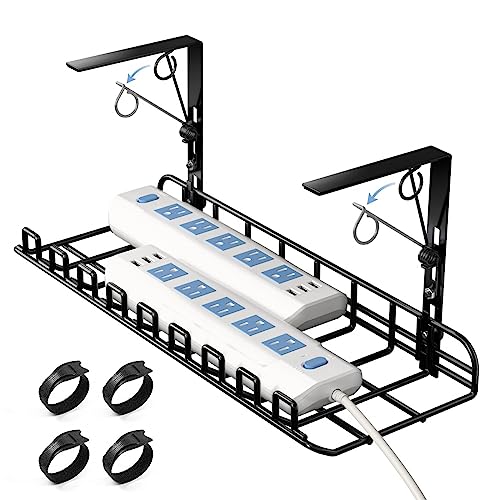 Yecaye Under Desk Cable Management Tray