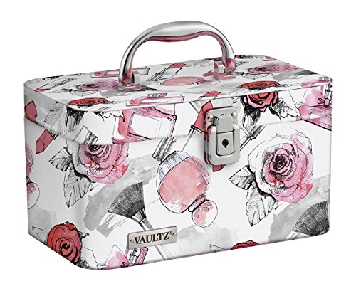 Vaultz Locking Train Case for Cosmetics Storage