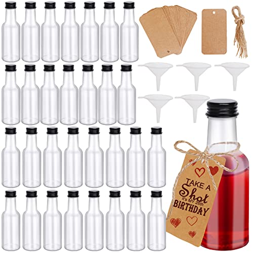 30 Pack Mini Liquor Bottles with Accessories