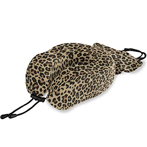 ALAZA Travel Pillow with Cheetah Leopard Print Neck Pillow