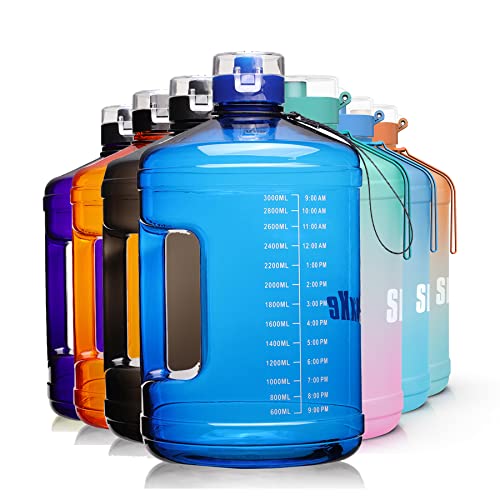SLUXKE 1 Gallon Water Bottle Portable Water Jug
