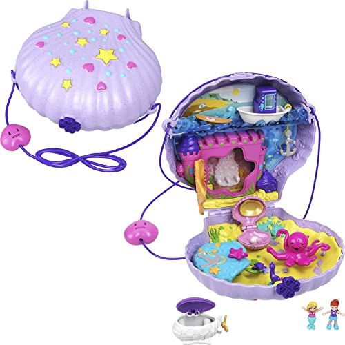 Polly Pocket Mermaid 2-In-1 Seashell Purse Playset