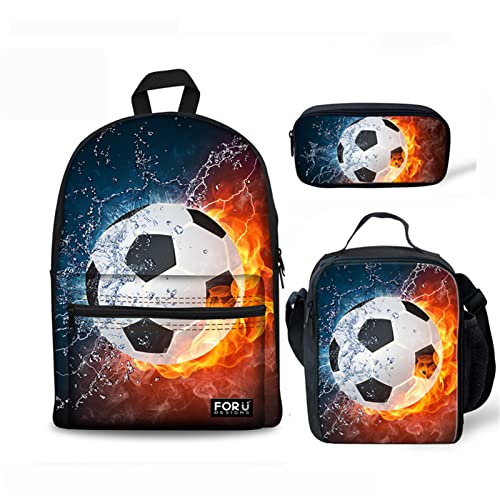 FOR U DESIGNS Soccer Backpack Set