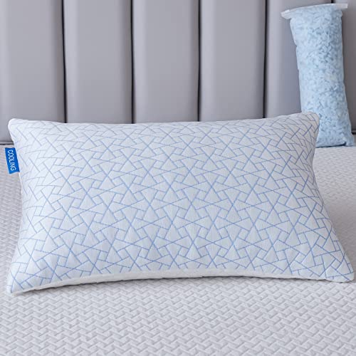 Cooling Pillow for Hot Sleepers - Memory Foam Bamboo Pillow