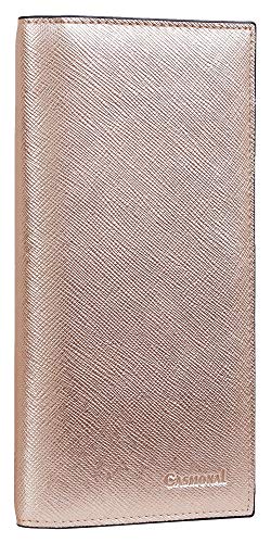 CASMONAL Vegan Leather Checkbook Cover