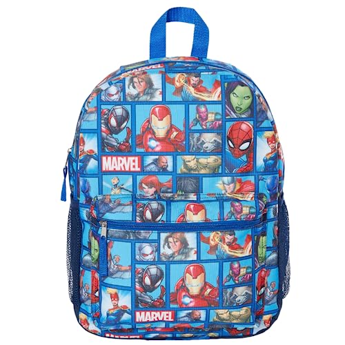 Marvel Avengers Iron Man, Thor, Captain Marvel, Spiderman Backpack - 16 inch