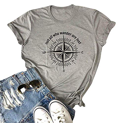 Not All Who Wander are Lost Women Travel T Shirt