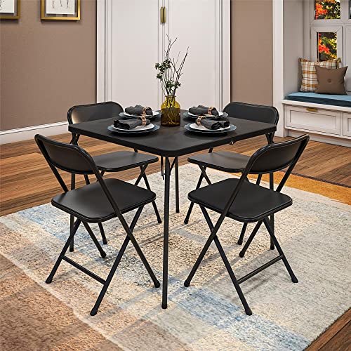 Cosco Solid Resin Folding Table & Chair Dining Set